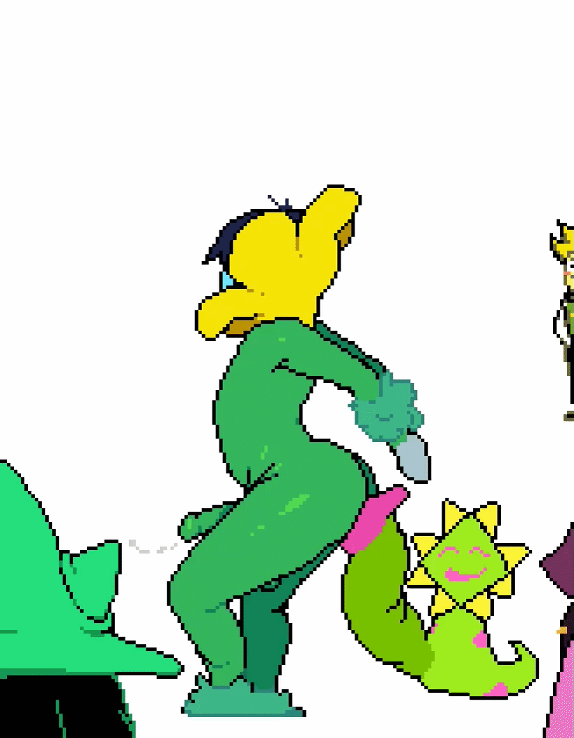 1girls 3boys ass background_character background_characters balls big_ass big_butt blue_hair blue_skin blush blushing butt deltarune fat_ass fat_butt female floradinn flowery gif huge_ass huge_butt kinkykong konni kris_(deltarune) loop male male_focus male_penetrated nubert penis penis_in_ass precum ralsei ralsei_with_black_fur susie_(deltarune) thick_ass thick_butt toby_fox