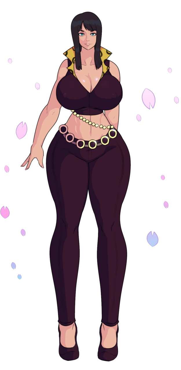 ass, breasts, female, female only, high heels, huge ass, huge breasts, jay-marvel, nico robin, one piece, pre-timeskip, thick, thick thighs, voluptuous, wide hips