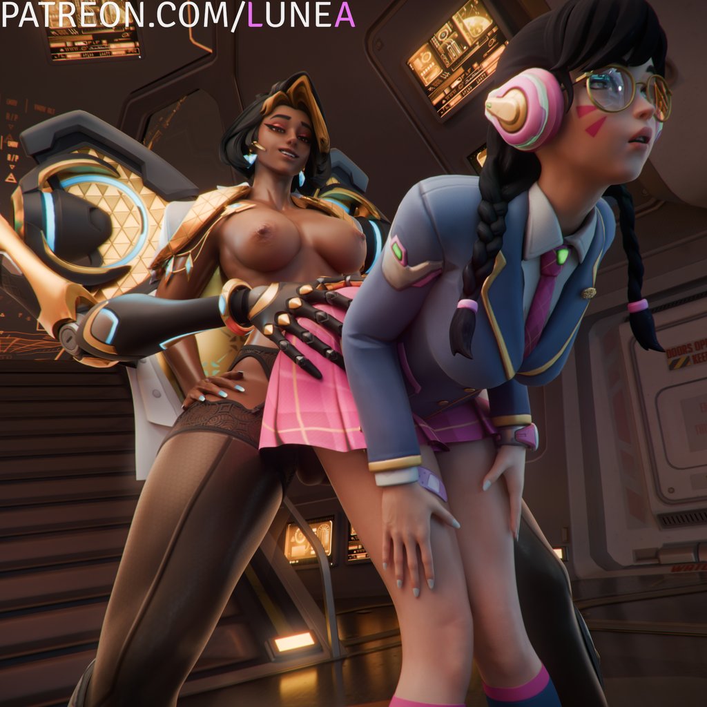 1futa 1girls 3d adorable_face alternate_costume alternate_version_at_source alternate_version_available artist_name ass ass_grab bare_ass bare_back bare_breasts bare_chest bare_legs barefoot black_hair boobs breasts breasts_out brown_hair butt butt_grab butt_naked cute d.va depth_of_field dick domina domina_(overwatch) female futa_on_female futadom futanari holding horny horny_expression horny_face horny_female horny_sub human human_on_human inside lesbian light-skinned_female lunea naked naked_female nipples pale-skin pale-skinned_female pale_body pale_skin patreon patreon_url patreon_username penis pussy school_uniform schoolgirl schoolgirl_d.va schoolgirl_uniform sex sex_from_behind sexy sexy_pose shaking shaking_breasts straight_hair tight tits tits_out upper_body watermark wet wet_body wet_hair wet_penis wet_pussy wet_skin