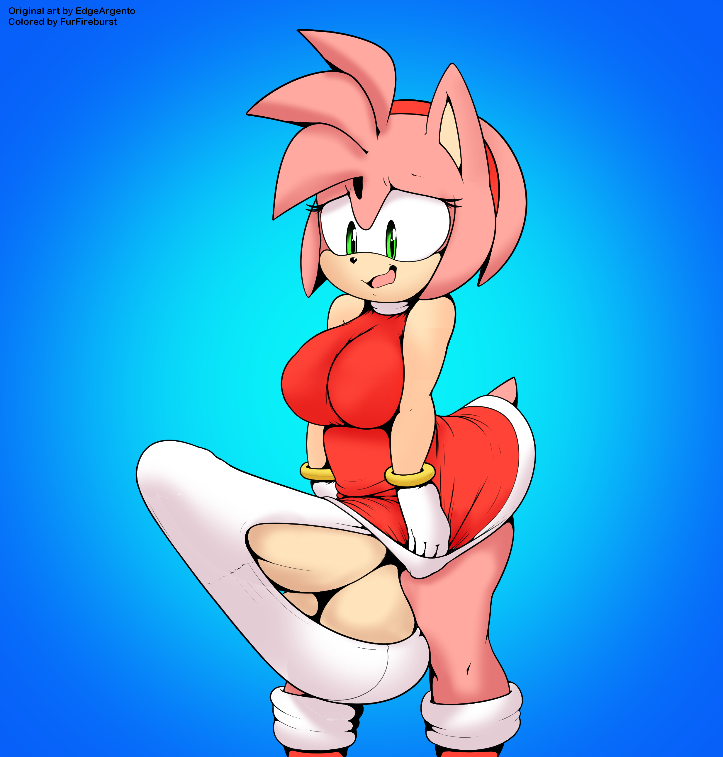 1futa, 2017, absurd res, amy rose, anthro, argento, balls, big balls, big penis, blush, breasts, bulge, clothed, clothing, erection, erection under clothes, eyelashes, furfireburst, futa only, futanari, hair, hedgehog, hi res, huge balls, humanoid genitalia, humanoid penis, hyper, hyper balls, hyper penis, intersex, mammal, open mouth, panties, penis, sega, short hair, simple background, solo, solo futa, sonic (series), sonic the hedgehog (series), underwear