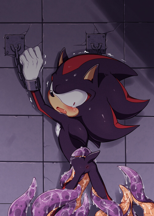 7624cq anus bound male rape shadow_the_hedgehog sonic_(series) tentacle tentacle_rape yaoi