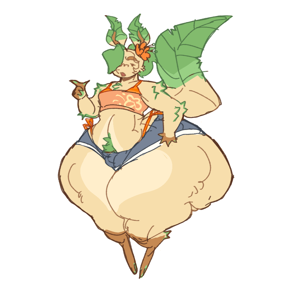 anthro big_ass big_butt bikini cider_(lopsalien) clothed digital_media_(artwork) domestic_cat eeveelution fat_ass feline femboy hair_over_one_eye leaf leafeon lopsalien male male_only plain_background pokemon pubic_hair solo_focus thick_thighs thong whale_tail wide_hips