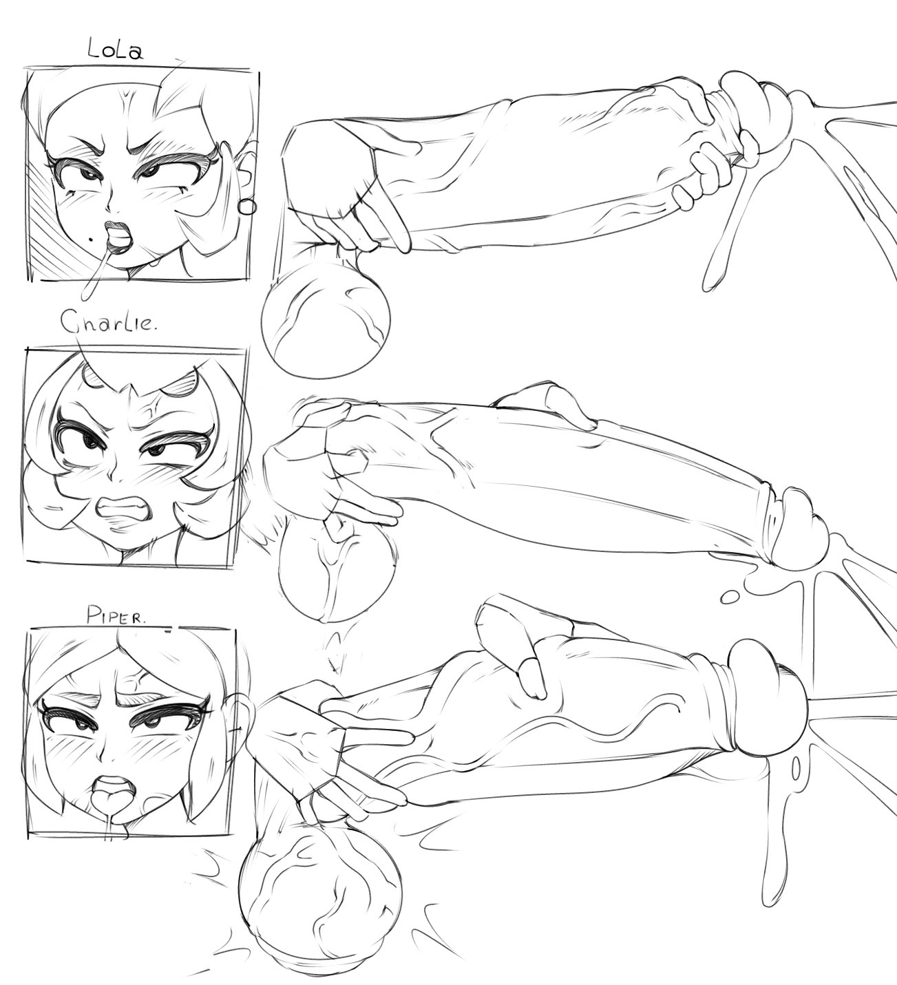 3futas, ahe gao, balls, big penis, blush, brawl stars, charlie (brawl stars), chart, clenched teeth, cum, dickgirl, dickgirl only, ejaculation, endured face, erection, futa domination, futa only, futanari, huge penis, intersex, lola (brawl stars), masturbation, open mouth, penis, penis chart, penis comparison, penis size chart, penis size comparison, piper (brawl stars), saliva, size chart, size comparison, sketch, svdielius, testicles, text, tongue out, uncensored, veins, veiny penis