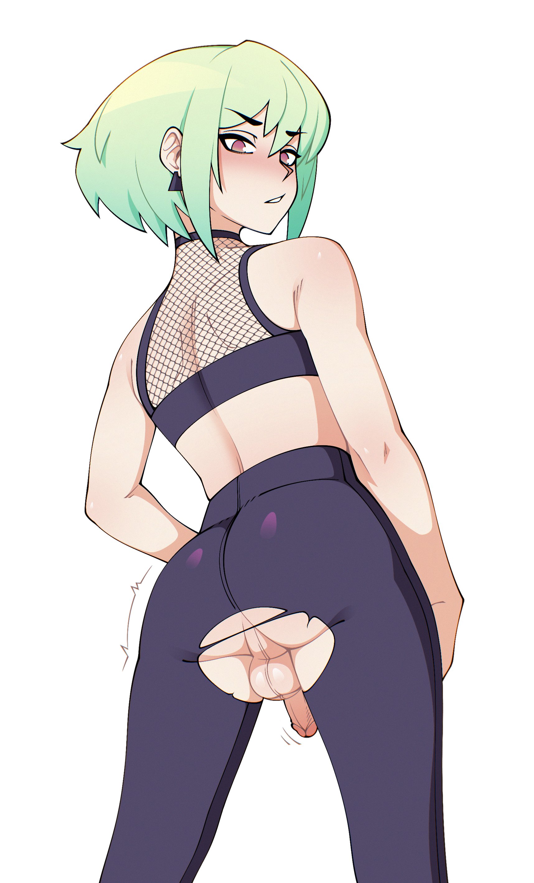 1boy, balls, bro aniki, femboy, lio fotia, male, male only, penis, promare, testicles, torn clothes