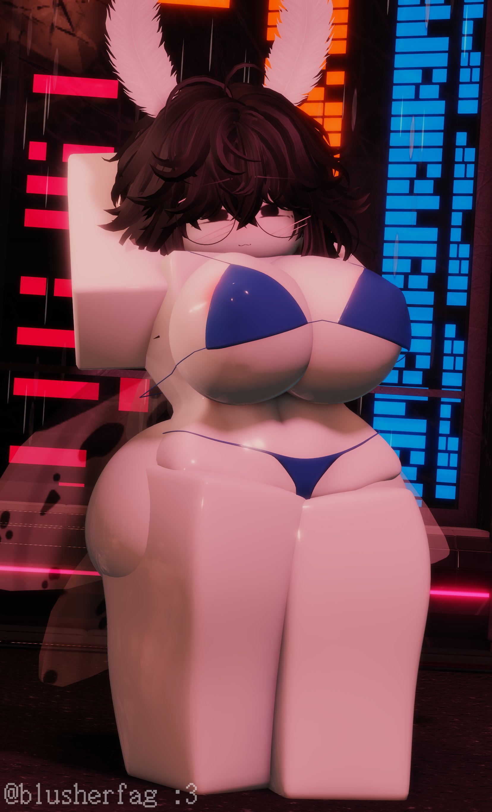 1girls, 3d, ass, barely clothed, big ass, big breasts, bikini, blusherfag, boobs, breasts, clothed, furry, moth, moth girl, roblox, roblox avatar, robloxian, tagme, thick thighs, thighs