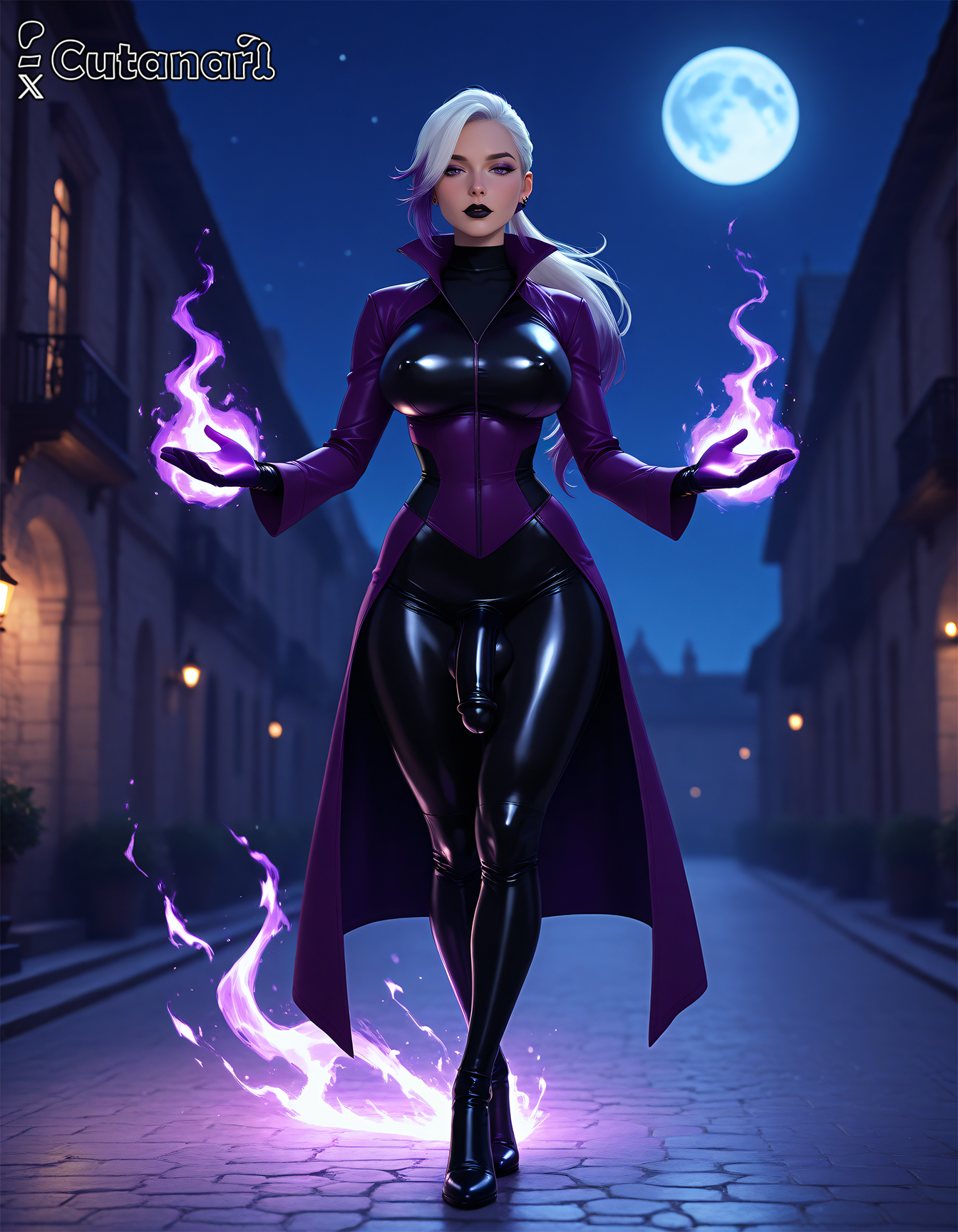 1futa, abs, ai generated, balls, ben 10, big balls, big breasts, big butt, big penis, big thighs, breasts, charmcaster, chest, cock, corset, curvy, cutanari, dick, dickgirl, dickgirl only, futa only, futanari, latex clothing, latex suit, looking at viewer, nsfw, patreon logo, patreon username, penis, perfect ass, perfect body, perfect boobs, perfect legs, sexy, sexy body, sexy pose, small waist, solo, stable diffusion, testicles, uncensored