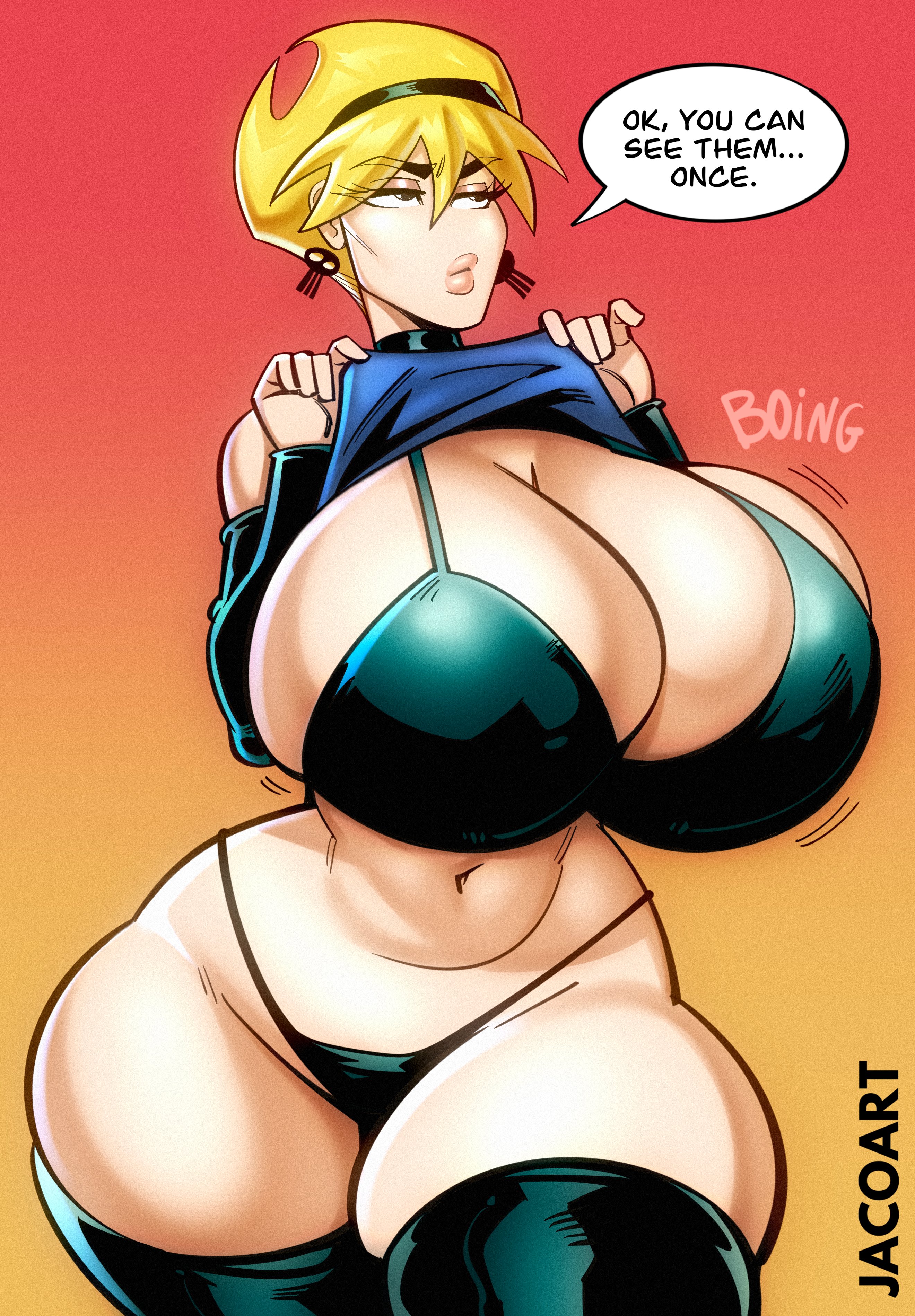 1female, 1females, 1girl, 1girls, bimbo, blonde, blonde female, blonde hair, blonde hair female, blonde-haired female, female, female only, girl, girl only, iacolare, jacogram, mandy (billy and mandy), solo, solo female, solo girl, tagme, the grim adventures of billy and mandy, yellow hair, yellow hair female