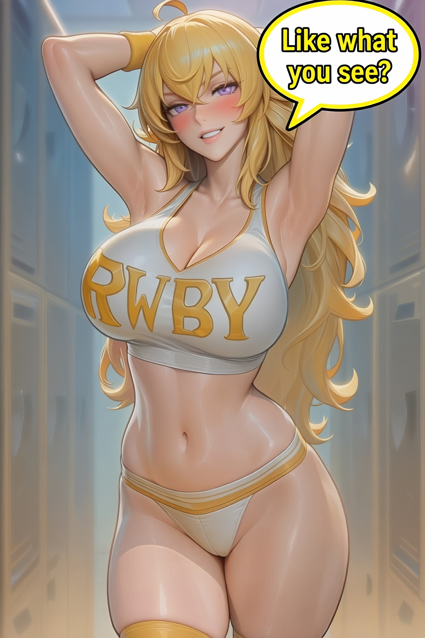 ai generated, pose, rwby, yang xiao long