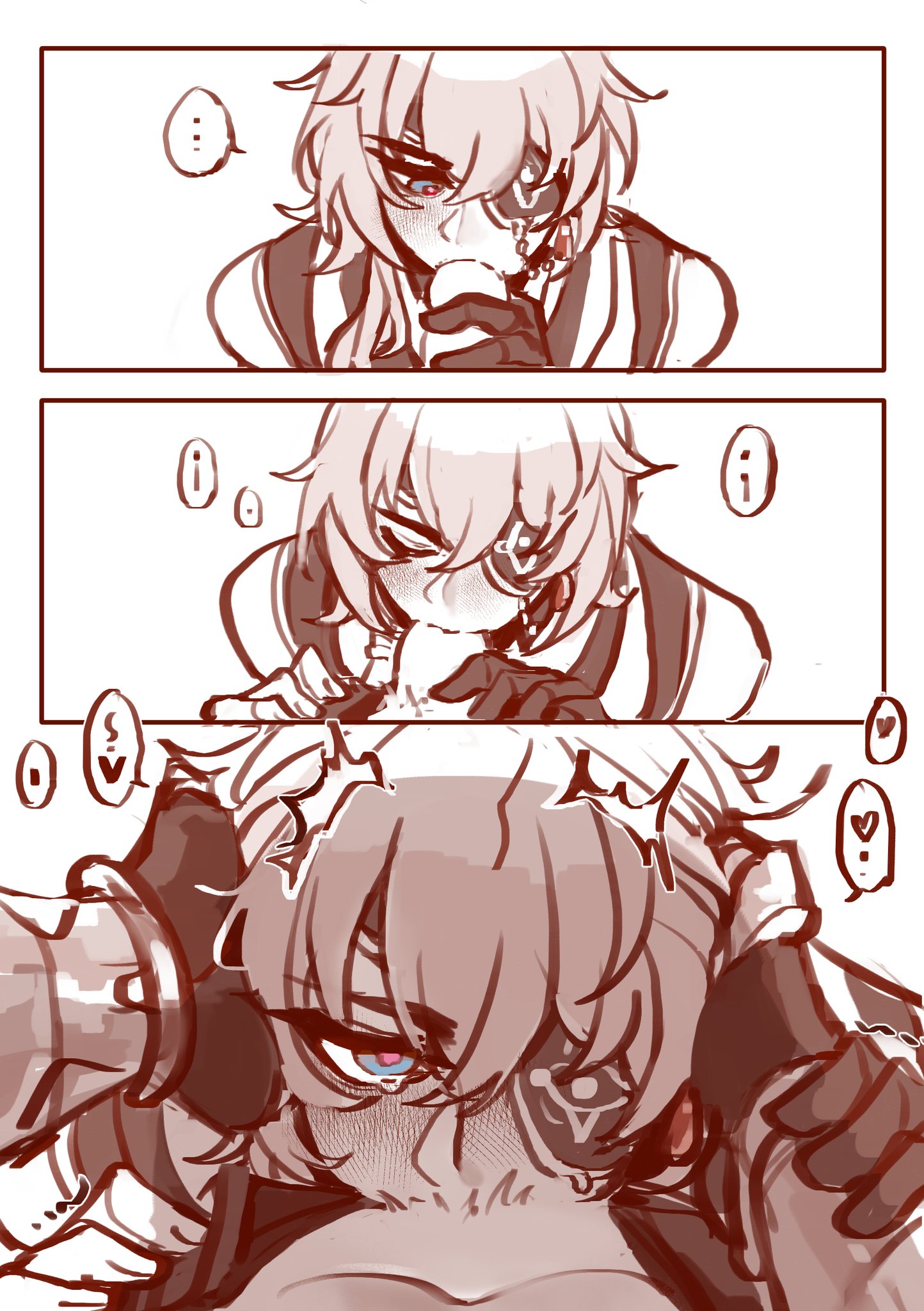 anaxa (honkai: star rail), blush, cum in mouth, deepthroat, honkai: star rail, mydei (honkai: star rail)