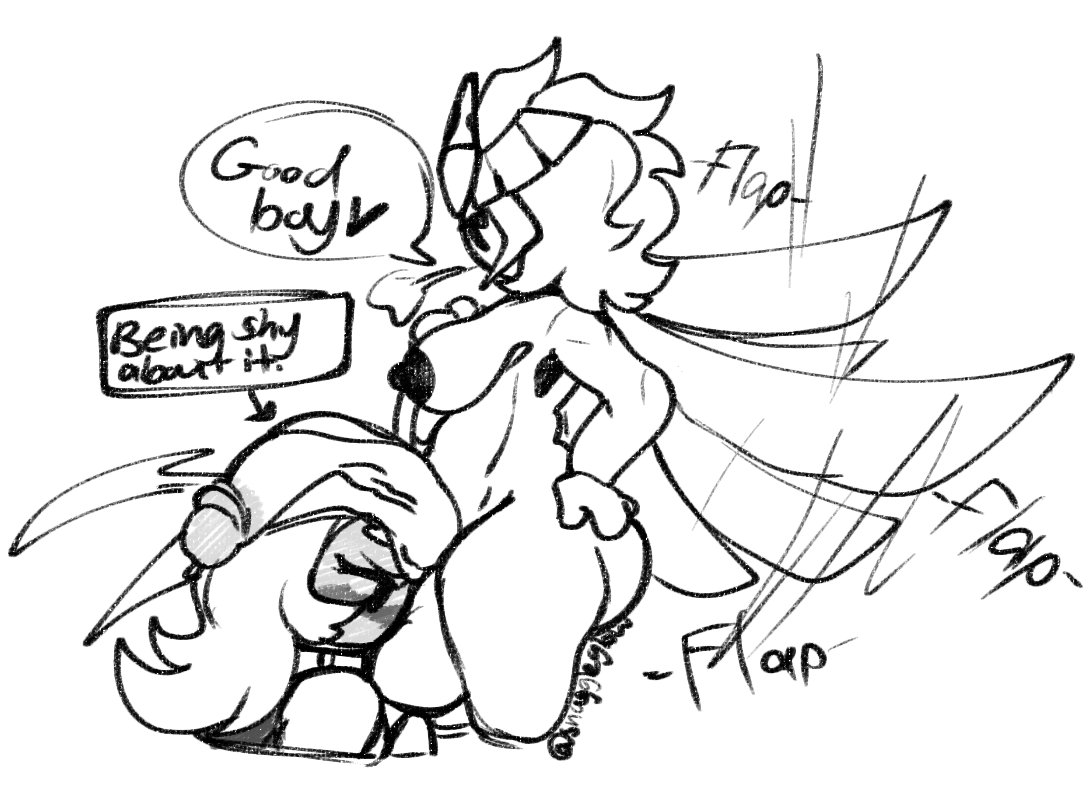 1boy, 1futa, 1male, balls, balls on face, burning spice cookie, collar, cookie run, cookie run kingdom, dick on head, flushed face, futa on male, futanari, golden cheese cookie, good boy, humping, intersex, male, massive penis, partial male, penis, praise, shortstack, shy, snugg-glow, wings, wings flapping