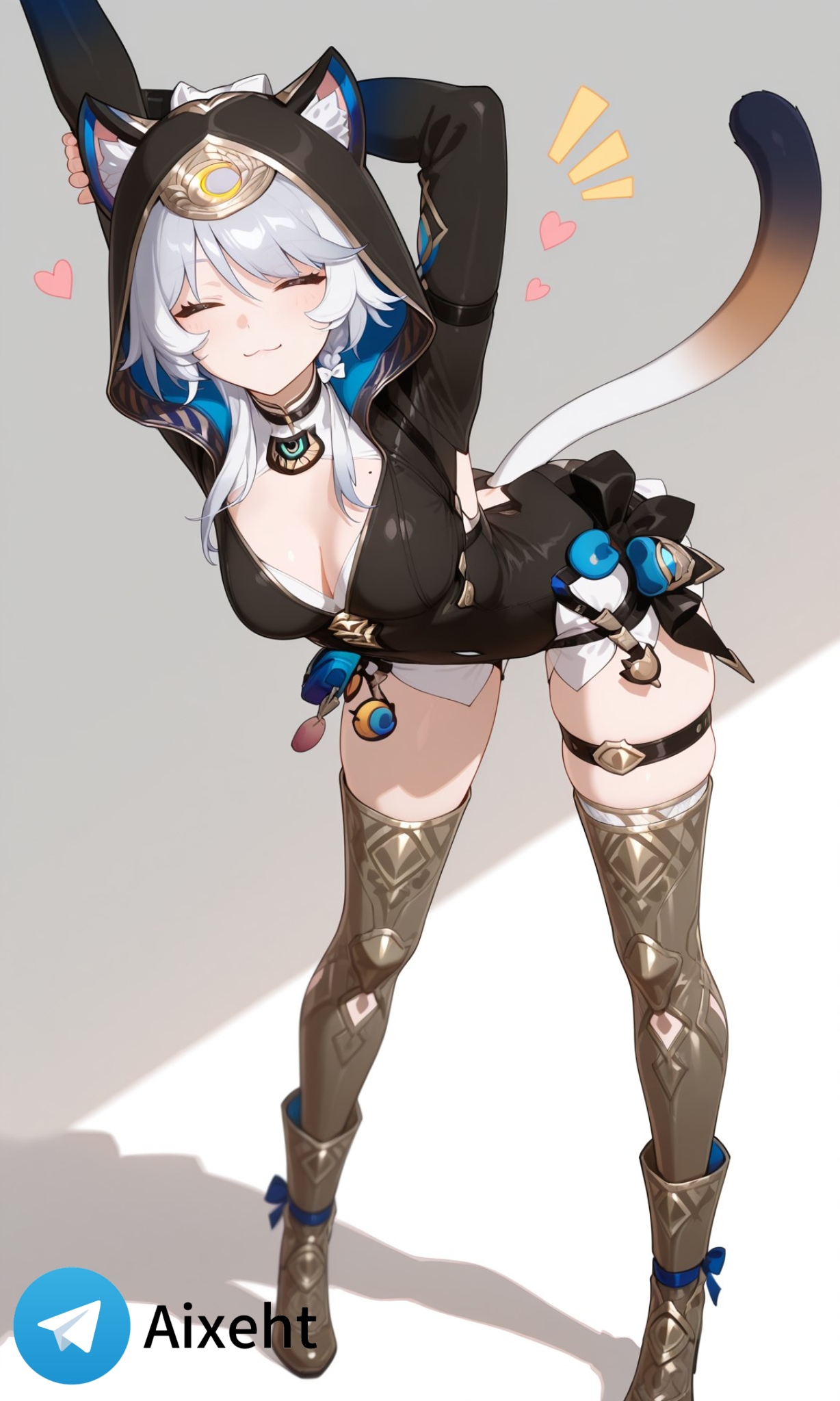 1girls, ai generated, cipher (honkai: star rail), female, honkai: star rail, searching