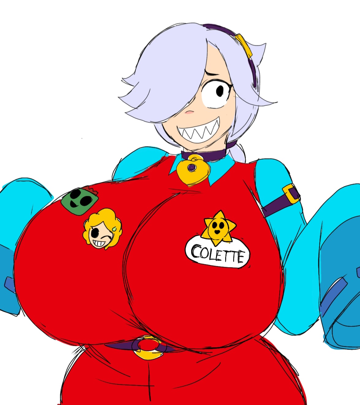 brawl stars, colette (brawl stars), momiji (artist)