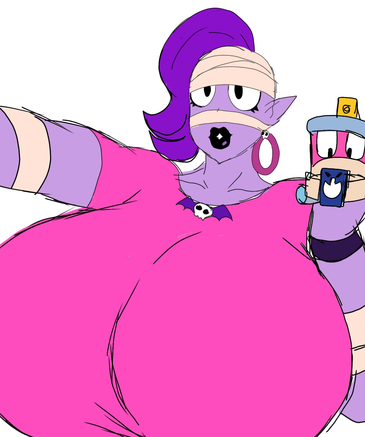 brawl stars, emz (brawl stars), momiji (artist)