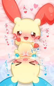 1boy 1girls cum_in_pussy cute feral feral_on_feral lowres minun nintendo plusle pokemon pokemon_(species) small_penis vaginal