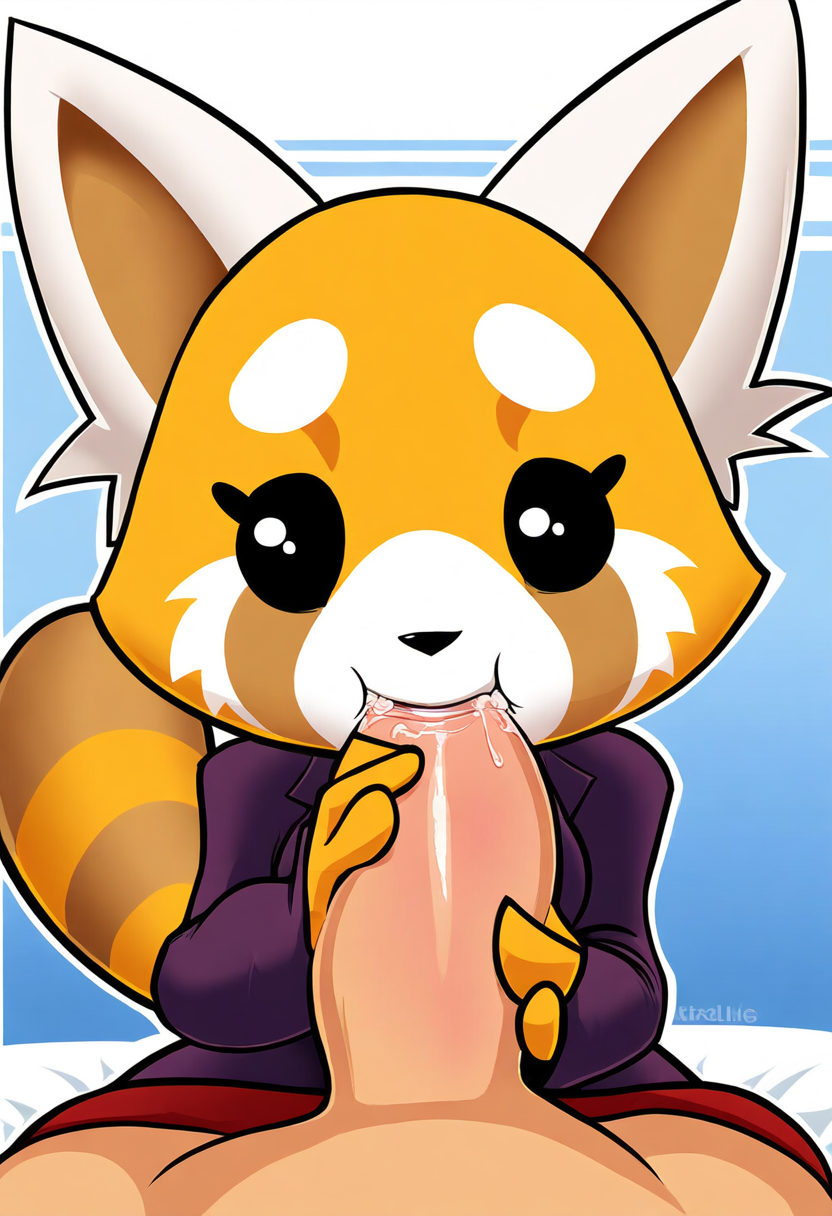 :t= aggressive_retsuko aggretsuko ai_generated ailurid anthro black_eyes bodily_fluids clothed clothing duo erection faceless_character faceless_male fellatio female female_focus female_penetrated fennec first_person_view fur genitals hellsonger hi_res human human_on_anthro interspecies looking_at_viewer male male/female male_penetrating male_penetrating_female male_pov mammal oral oral_penetration penetration penile penis playing_penis_like_flute playing_skinflute red_panda retsuko saliva sanrio sex simple_background smaller_female solo_focus