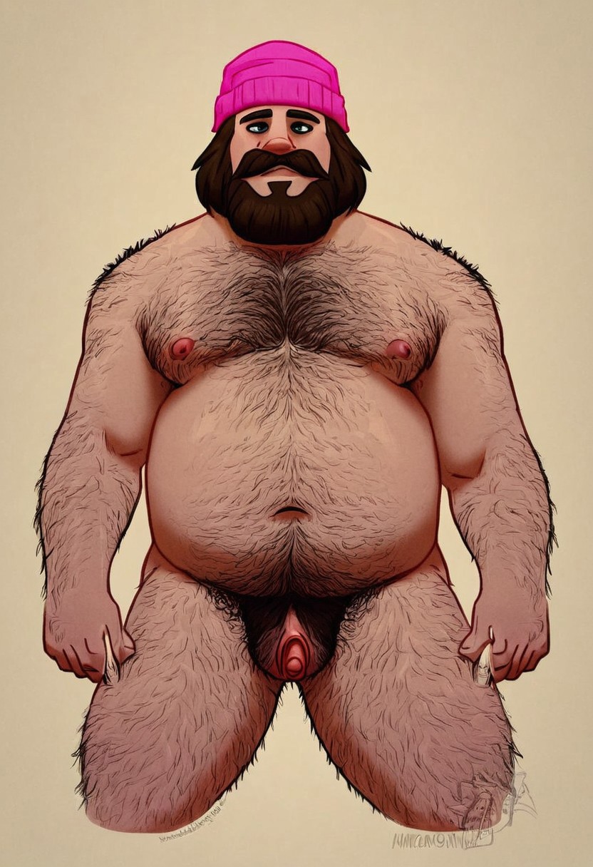 1cuntboy ai_generated beanie beard belly biceps big_clitoris body_hair brown_hair chest_hair civitai clitoris cuntboy cuntboy_only facial_hair family_guy hairy_armpits hairy_belly hairy_chest hairy_cuntboy hairy_pussy human intersex mastectomy_scar meg_griffin muscular muscular_cuntboy mustache nipples nude pecs pussy scar simple_background strongfat vagina