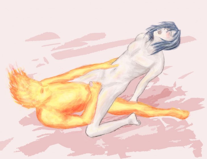 calcifer handjob howl's_moving_castle howl_(character) howl_no_ugoku_shiro male_only penis studio_ghibli