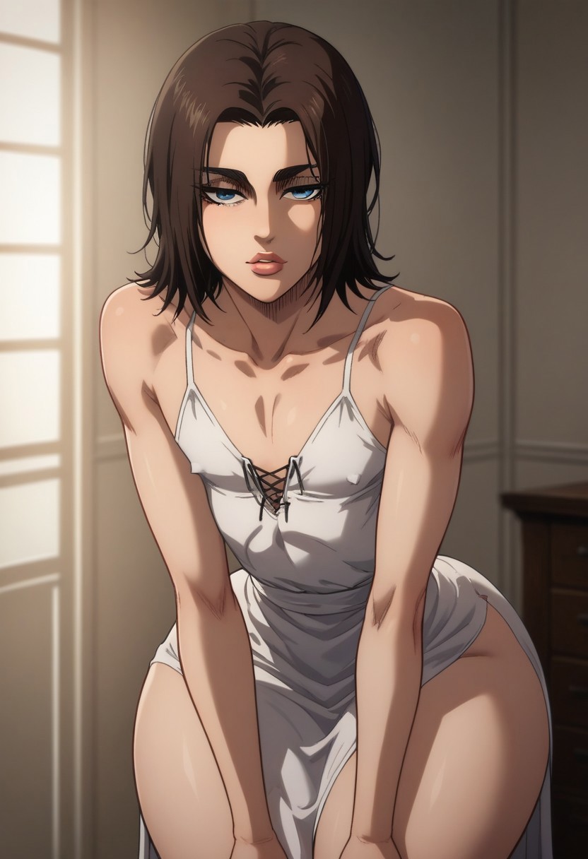 1boy 1femboy ai_generated almost_naked ass attack_on_titan bedroom_eyes big_ass bimbo bimbo_femboy bimbo_lips bottom_heavy bottom_heavy_femboy bottom_heavy_male clothed clothing crossdressing eren_jaeger femboy femboy_focus femboy_only femboyarashi girly hourglass_figure huge_ass large_ass light-skinned_femboy light-skinned_male light_skin lingerie long_hair looking_at_viewer male male_focus male_only penis presenting_ass shingeki_no_kyojin sitting slut slutty_clothing slutty_outfit solo_focus sundress thick_hips thick_legs thick_lips thick_thighs thin_waist trap voluptuous voluptuous_femboy voluptuous_male wide_hips