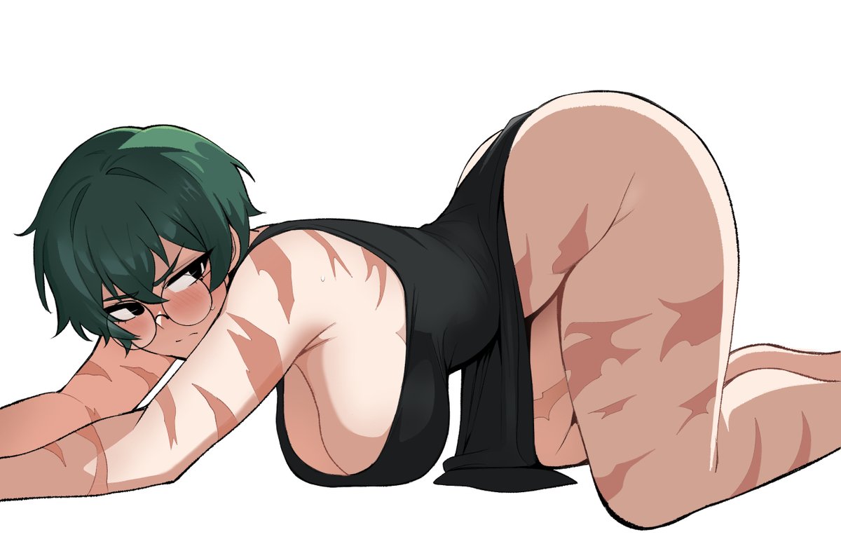 1girls big_breasts blush blush breasts female female_focus female_only hi_res highres huge_breasts jujutsu_kaisen large_breasts light-skinned_female light_skin maidcousin no_panties short_hair solo solo_female solo_focus thick_thighs thighs zenin_maki