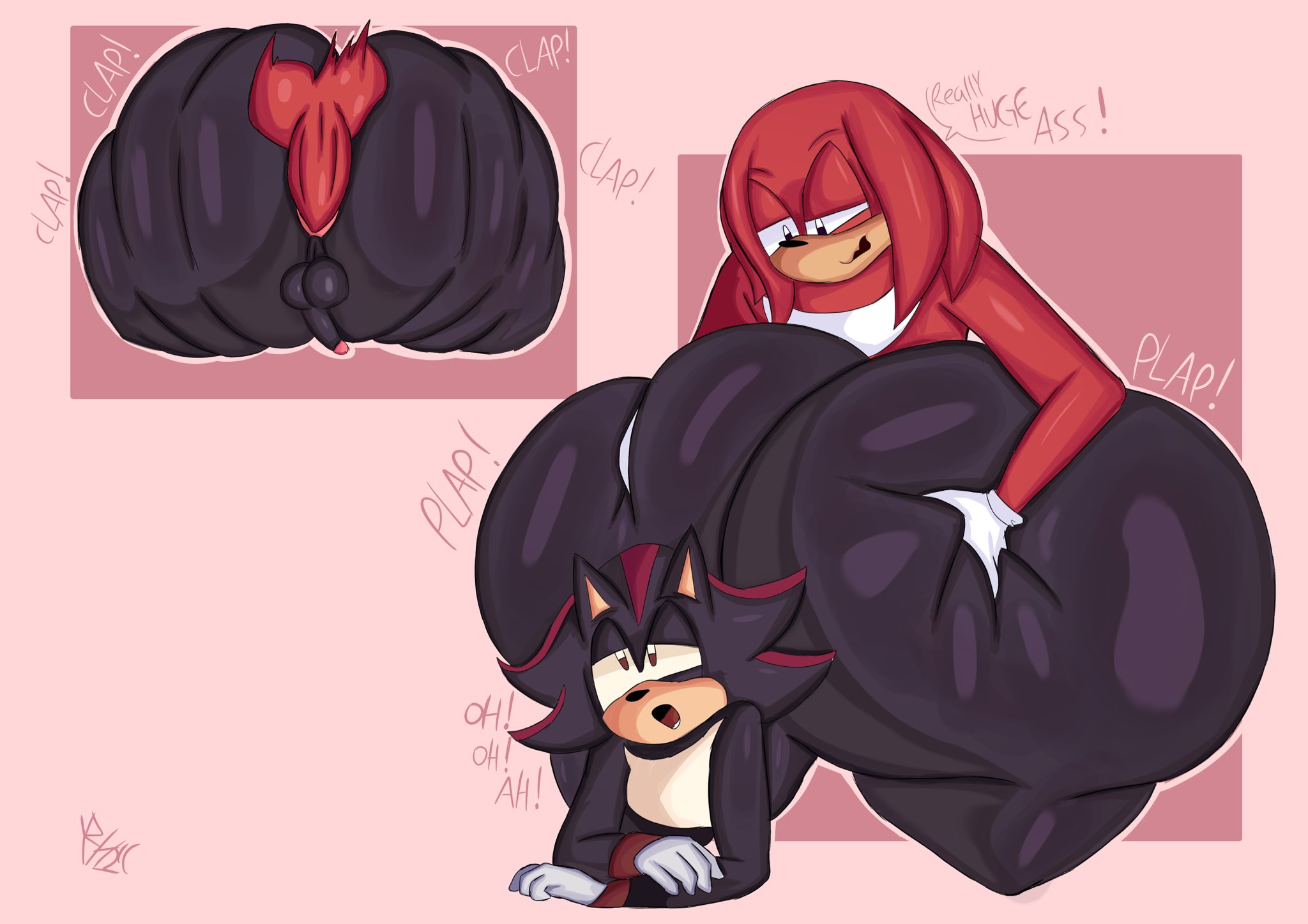 2boys, anal, anal sex, anthro, ass, ass focus, ass grab, big ass, big butt, big thighs, bubble ass, bubble butt, butt focus, doughy ass, echidna, femboy, furry, gay, grabbing another's ass, grabbing both cheeks, groping ass, hand on another's ass, hedgehog, huge ass, huge butt, huge thighs, hyper ass, hyper butt, knuckles the echidna, male, penis, sega, shadow the hedgehog, small penis, sonic (series), sonic the hedgehog (series), yoshuacomoyoshu