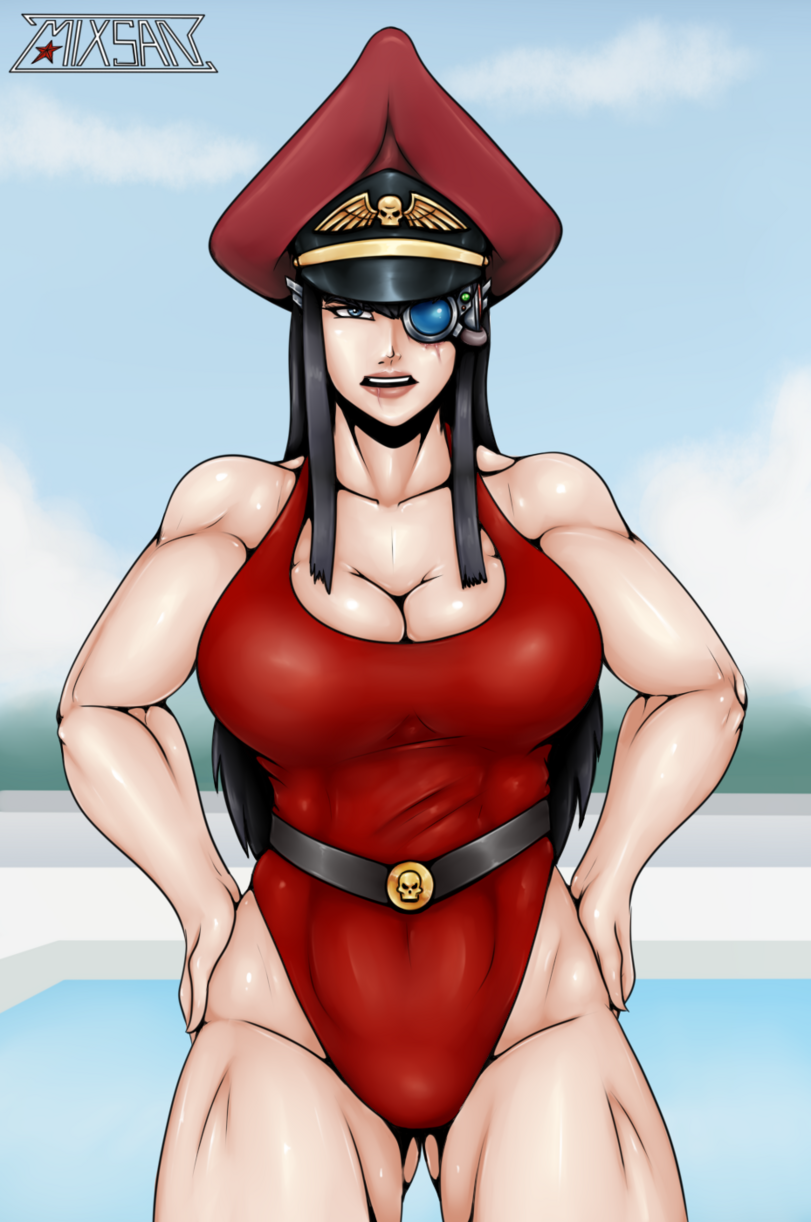 1girls astra_militarum big_breasts commissar commissar_soboleva female imperial_guard imperium_of_man mixsan oc original_character romman08 warhammer_(franchise) warhammer_40k