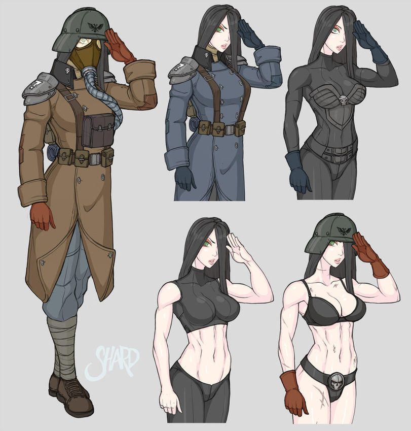 1girls astra_militarum death_korps_of_krieg female guardswoman_(warhammer_40k) imperial_guard imperium_of_man shard_(artist) variant_set warhammer_(franchise) warhammer_40k