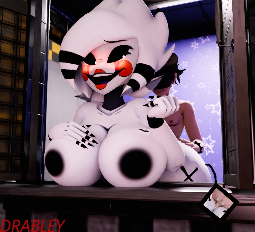 1girls, 3d, 3d (artwork), black nipples, breasts, cryptiacurves, cum, cum inside, fazclaire's nightclub, female, five nights at freddy's, fredina's nightclub, large nipples, male, marie (cally3d), marionette (fnaf), nipples, nude, nude female, penetration, puppet (fnaf), sex, signature, straight, tagme, taller female, thick thighs, thighs, white hair, white skin