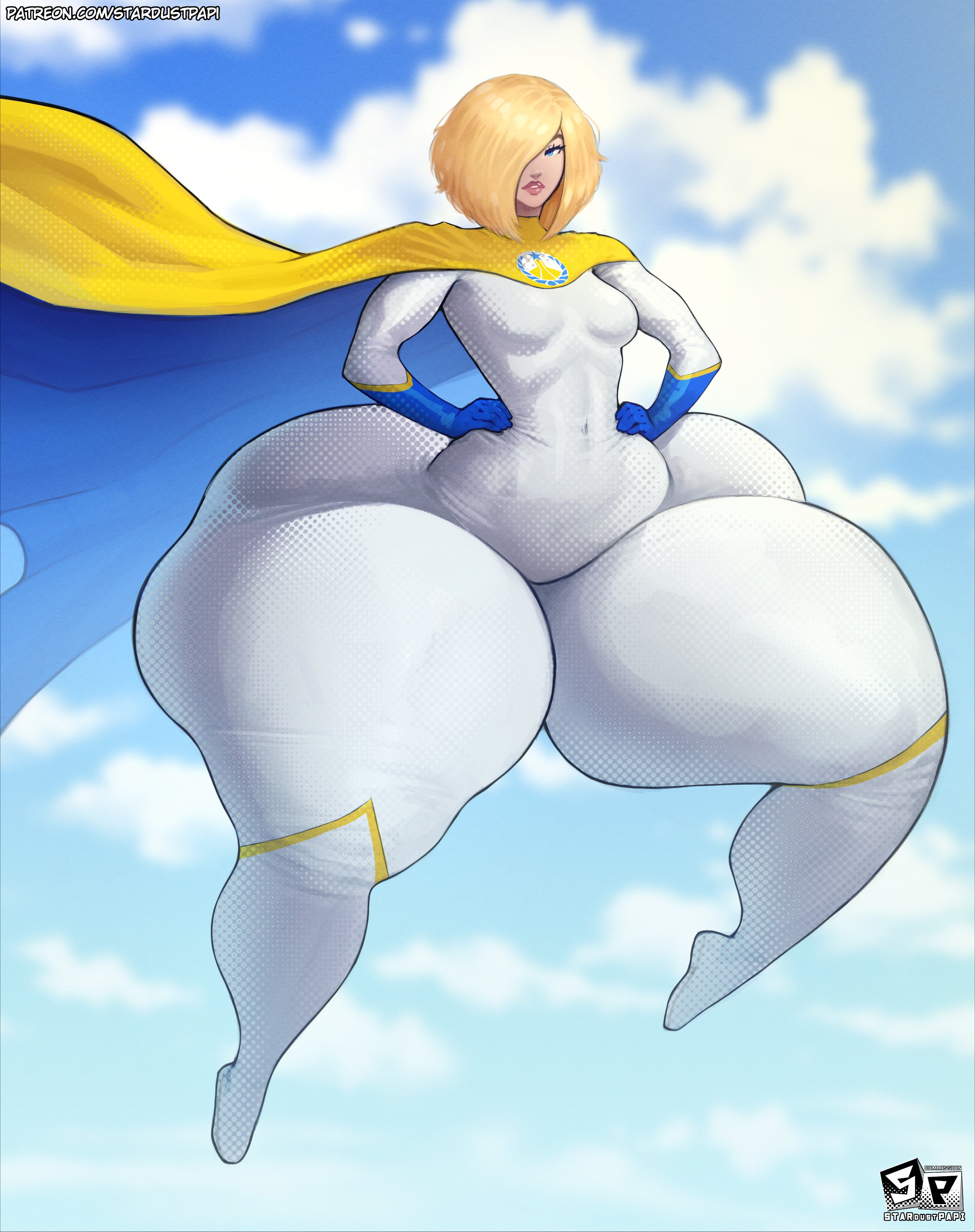 1female, 1girls, ass bigger than head, blonde, blonde hair, bottom heavy, character request, female, female only, hair over one eye, hips wider than shoulders, huge ass, huge hips, huge thighs, ignantastro, large ass, massive ass, solo, solo female, stardustpapi, tagme, thick thighs, thighs bigger than head, wide hips