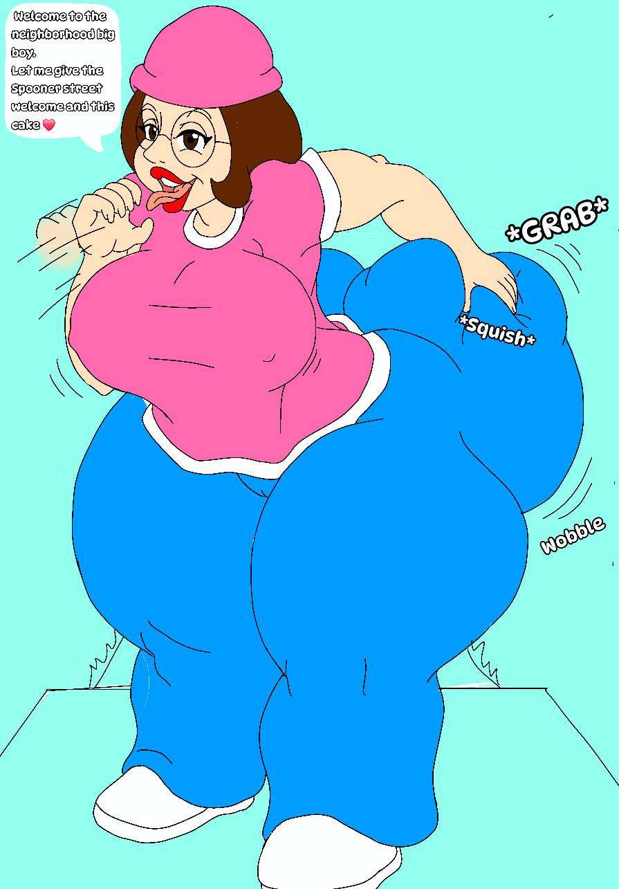 1girls adult_swim altshima altshimadraws ass blowjob_face breasts brown_hair english_text family_guy female female_focus female_only glasses grabbing_ass grabbing_own_ass hat hips large_ass large_breasts lips lipstick meg_griffin nipple_bulge text text_box thick_thighs thighs tongue tongue_out wide_hips