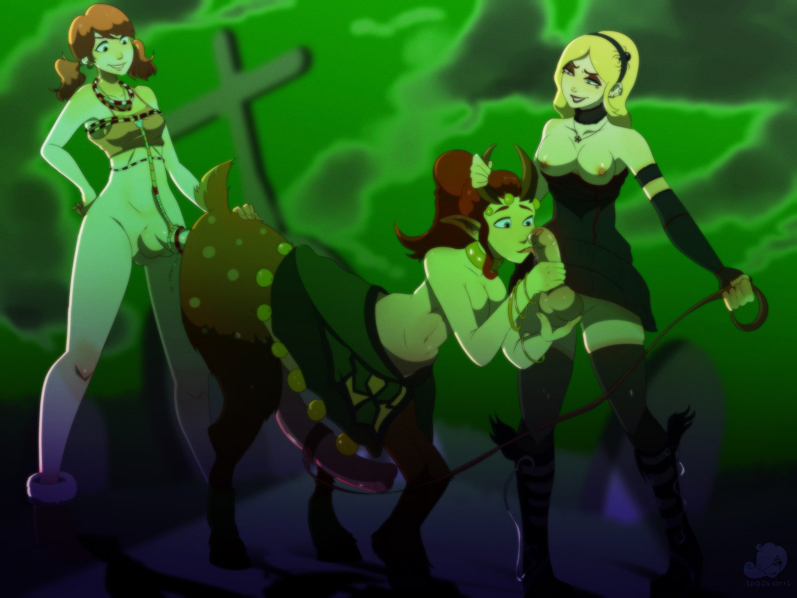 2017, 3futas, animal genitalia, animal genitalia on humanoid, areolae, blonde hair, breasts, crossover, deer, deer futa, deer taur, dota, dota 2, enchantress (aiushtha), erection, final fantasy, final fantasy xiii, from behind, futa on futa, futanari, horsecock, horsecock on humanoid, huge cock, intersex, league of legends, luxanna crownguard, nipples, oerba dia vanille, penis, sex, spookiarts, taur