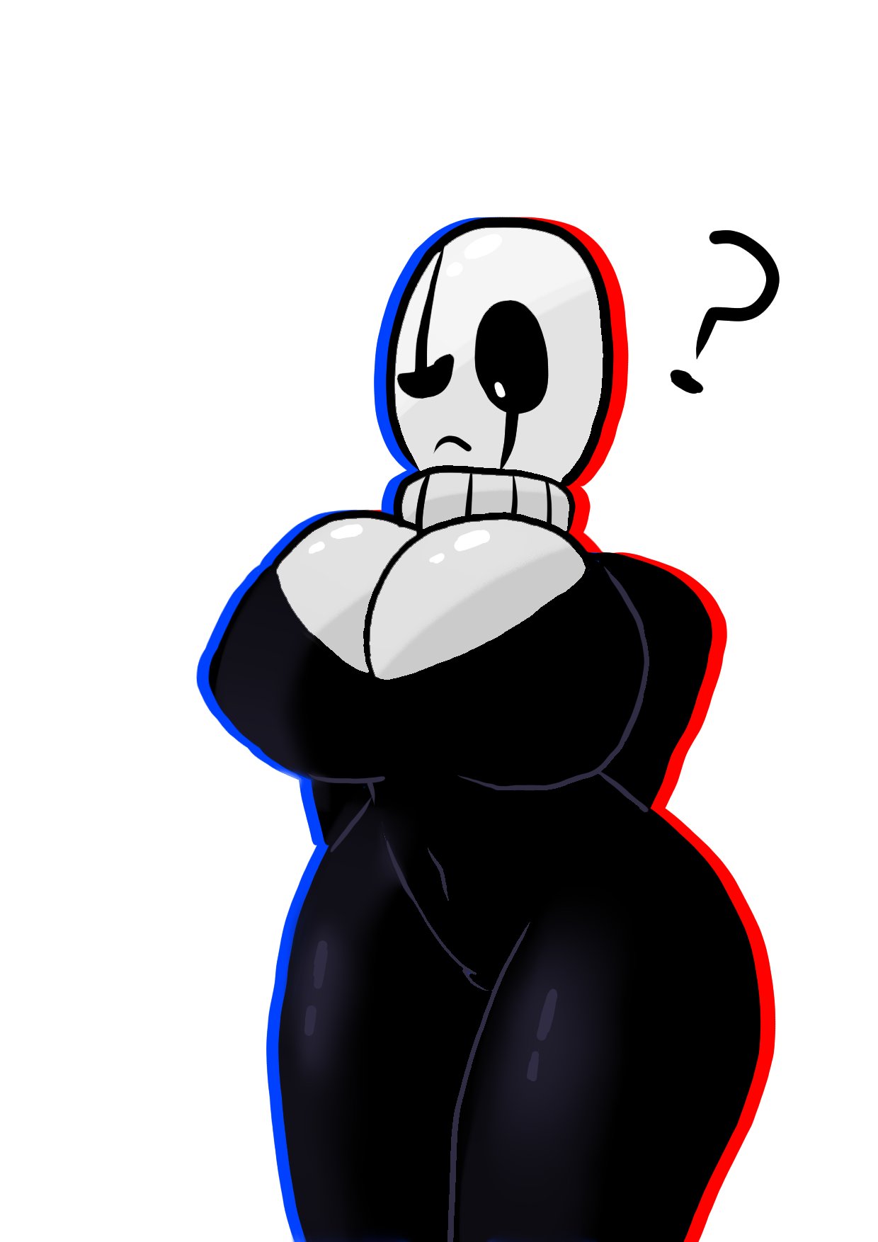 Fem Gaster (Undertale) Rule 34 Image