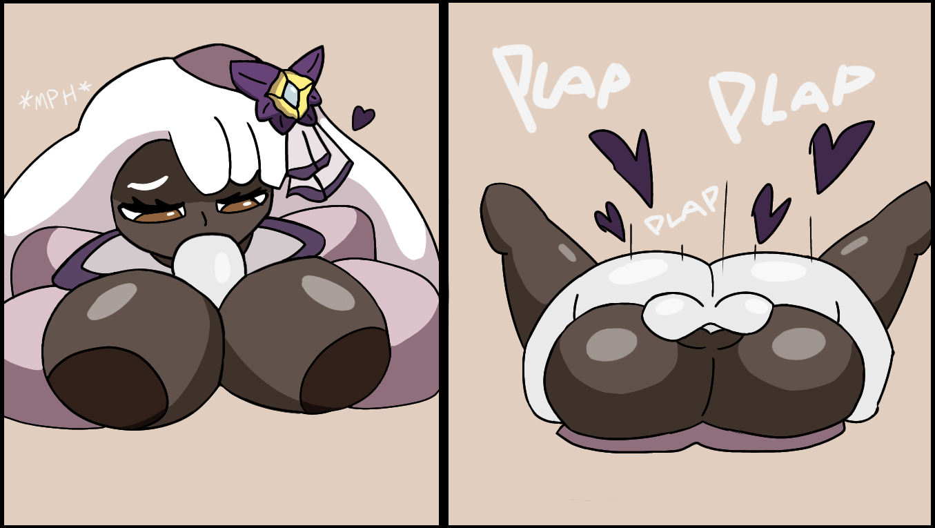 1boy, 1girls, anon, calamity mod mentioned, dark-skinned female, female, game freak, ghyrer, ibispaintx, interracial, jacinthe (pokemon), male, mating press, nintendo, paizufella, plap, pokemon, pokemon legends: z-a, straight, white hair, yukari (pokemon)