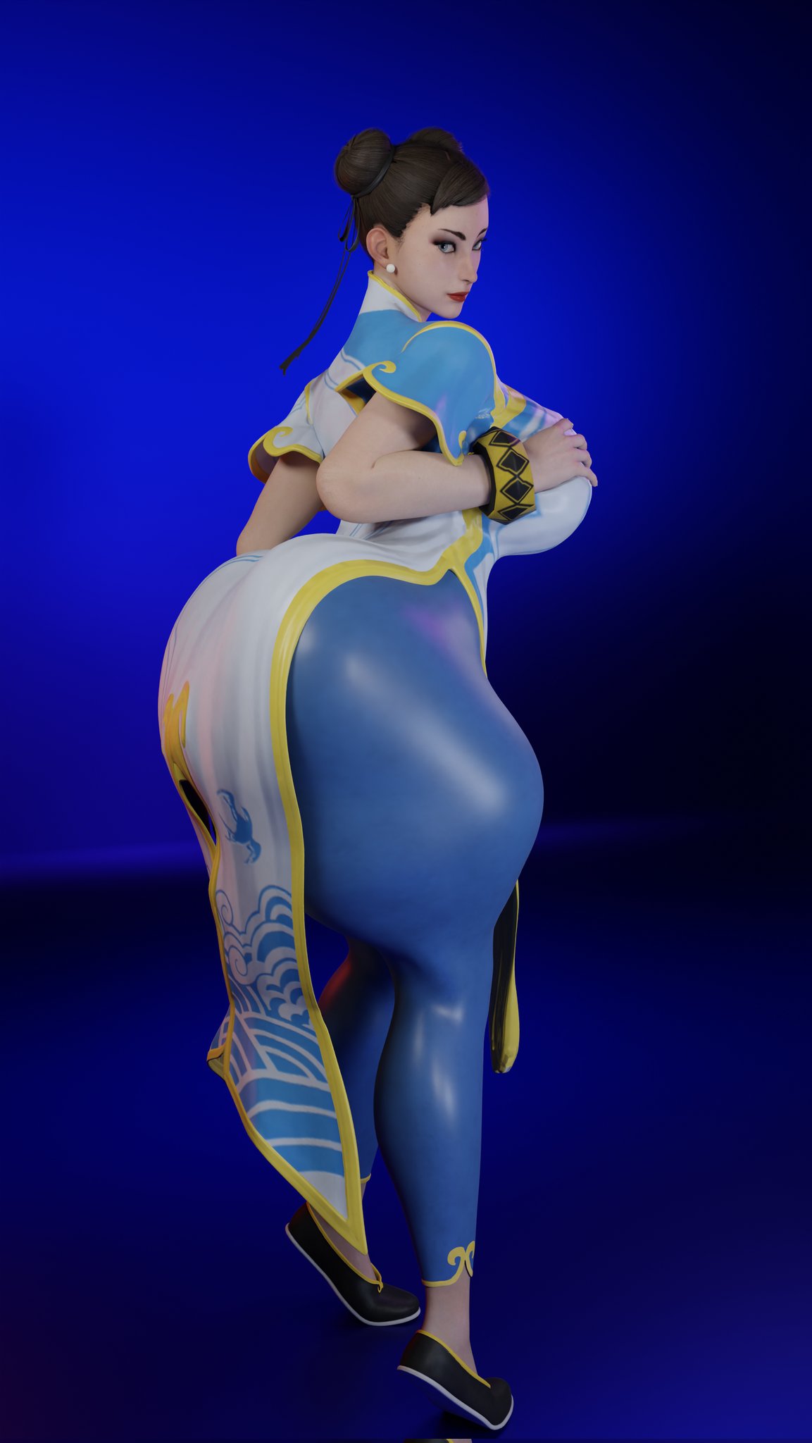 1girls, 3d, big ass, big breasts, big butt, breasts, capcom, chun-li, female, female only, fully clothed, huckleberry8181, huge ass, huge breasts, huge butt, solo, street fighter, street fighter 6, thick ass, thick hips, thick legs, thick thighs