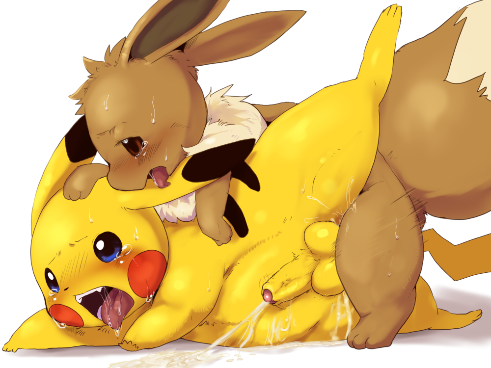 big_ass cum eevee furry gay male male_anal male_only nintendo pikachu pokemon pokemon_(species) yaoi