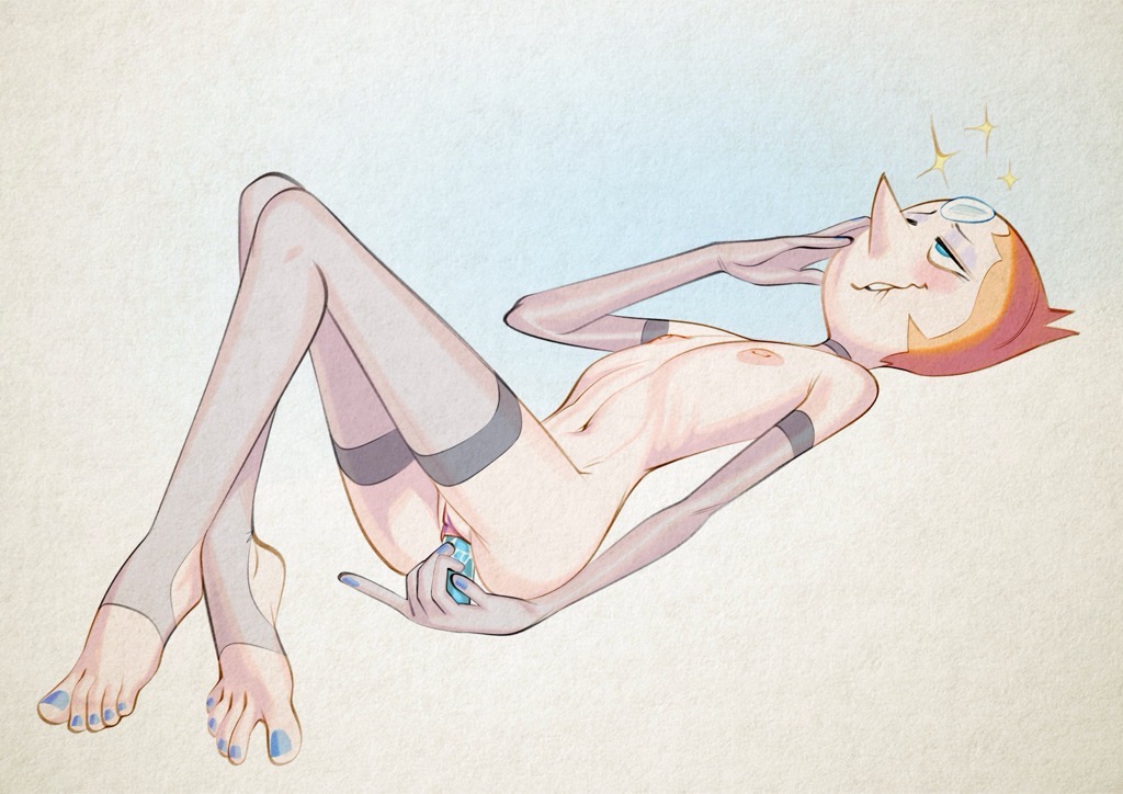 1girls, 2025, cartoon network, feet, female, female focus, female only, flat chest, masturbation, nipples, pearl (steven universe), pussy, sex toy, steven universe, tagme, true flat chest, xu53r