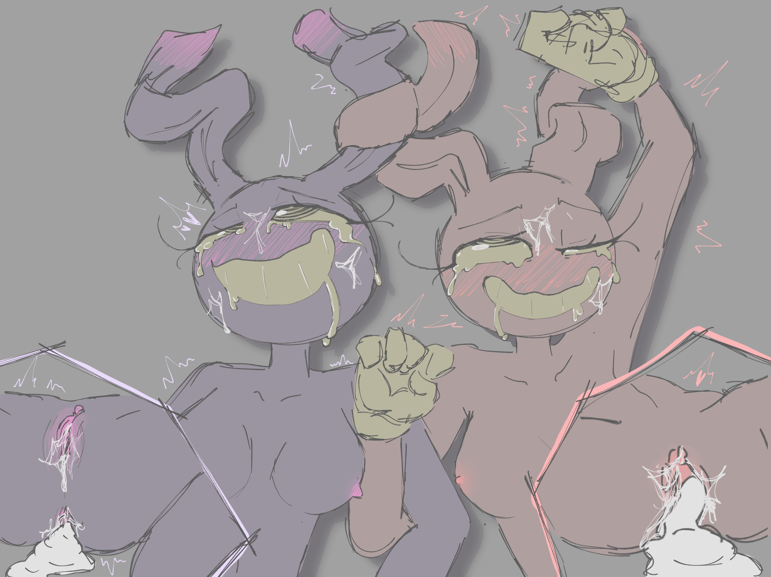 ahegao face, anal, anal gape, animal only, crying, crying with eyes open, cum in ass, cum in pussy, cum inside, cum on face, dacryphilia, drool, drooling, evil jax (tadc), evil jax (the amazing digital circus), eyes half open, eyes rolling back, female, genderbent, glitch productions, jax, jax (tadc), jax (the amazing digital circus), kream cake, overstimulated, overstimulation, pussy, pussy juice, pussy juice drip, rule 63, swirly eyes, the amazing digital circus