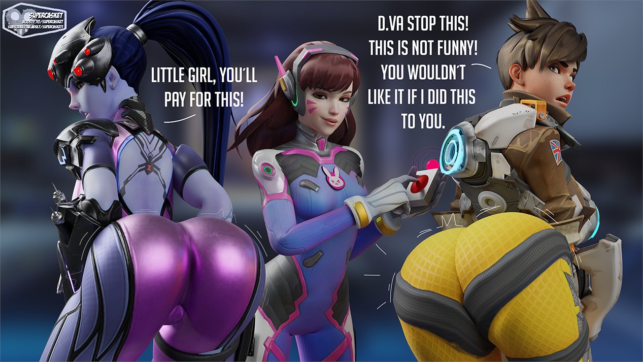 3d, 3girls, activision, amelie lacroix, ass, ass expansion, big ass, big breasts, blizzard entertainment, blue body, blue skin, blue-skinned female, body control, breasts, bust, busty, chair, chest, curvaceous, curvy, curvy figure, d.va, digital media (artwork), english text, female, hana song, hips, hourglass figure, huge ass, huge breasts, large ass, large breasts, legs, lena oxton, light skin, light-skinned female, mature, mature female, multiple females, multiple girls, overwatch, overwatch 2, slim waist, supercasket, thick, thick hips, thick legs, thick thighs, thighs, tracer, twerk hypnosis, voluptuous, waist, wide hips, widowmaker