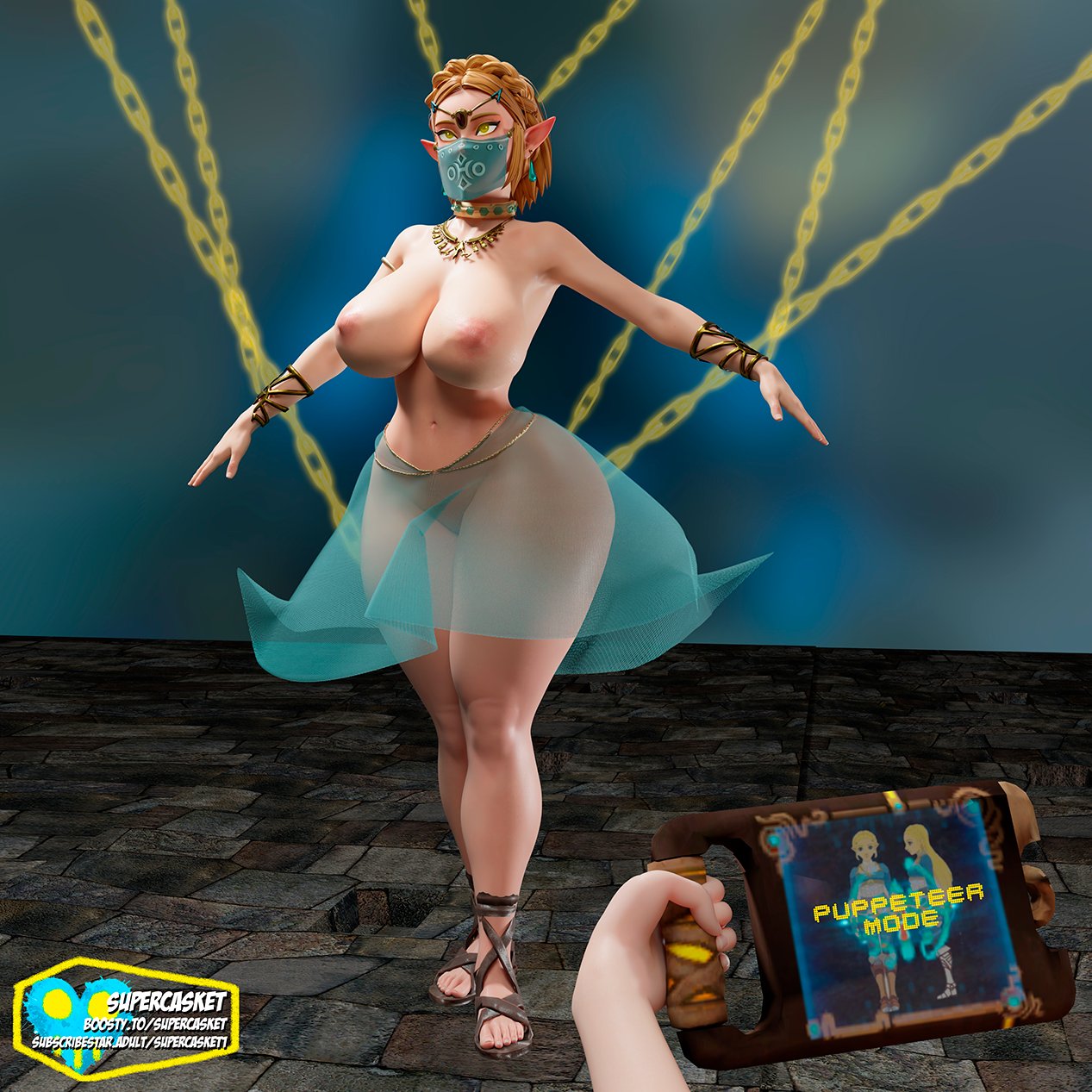 1girls, 3d, ass, big ass, big breasts, big thighs, body control, breasts, breath of the wild, curvaceous, curvy, curvy figure, female, hips, huge ass, huge breasts, huge thighs, large ass, large breasts, large thighs, light skin, light-skinned female, mature, mature female, mind control, nintendo, princess zelda, princess zelda (scrag boy), scrag boy (model), slim waist, stasis, stasis rune, supercasket, tears of the kingdom, tech control, the legend of zelda, thick, thick hips, thick legs, thick thighs, thighs, voluptuous, waist, wide hips, zelda (breath of the wild), zelda (tears of the kingdom)