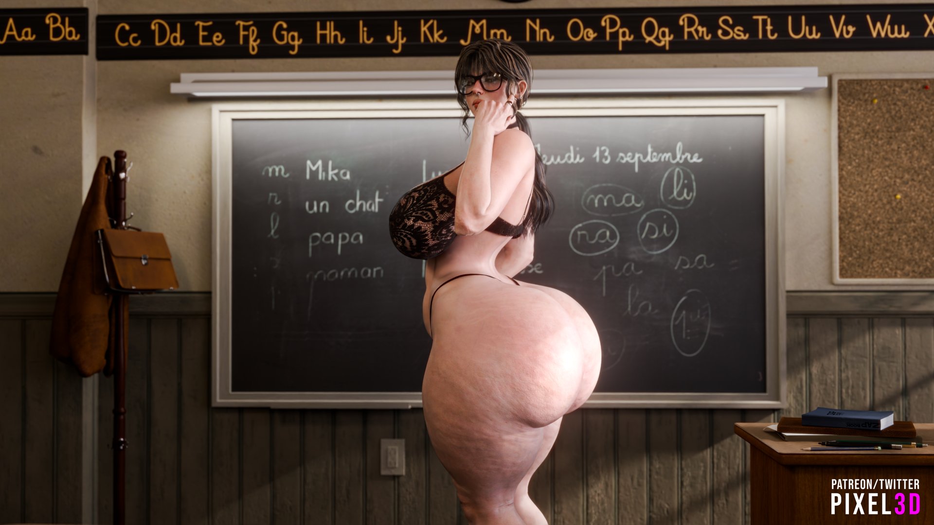 1girls, 3d, ass, ass bigger than head, big ass, big breasts, big thighs, breasts, breasts bigger than head, bust, busty, chest, curvaceous, curvy, curvy figure, enormous ass, enormous thighs, female, female only, gigantic ass, gigantic thighs, goth, goth girl, hips, huge ass, huge breasts, huge thighs, hyper ass, hyper thighs, large ass, large breasts, large thighs, legs, massive ass, massive thighs, mature, mature female, original, original character, pixel3d, slim waist, solo, solo female, teacher, thick, thick hips, thick legs, thick thighs, thighs, thighs bigger than head, voluptuous, waist, wide hips, wide thighs