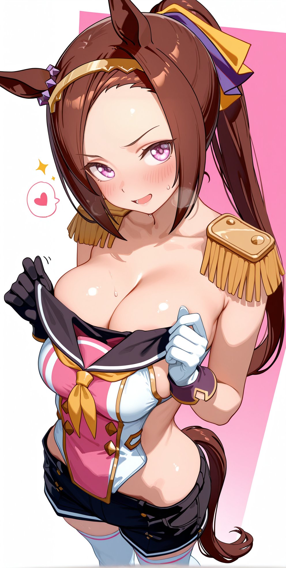 1girls, ai generated, animal ears, anthropomorphization, artist request, eyes, female, hair, legs, sakura bakushin o (umamusume), skin, tagme, umamusume, umamusume pretty derby, young