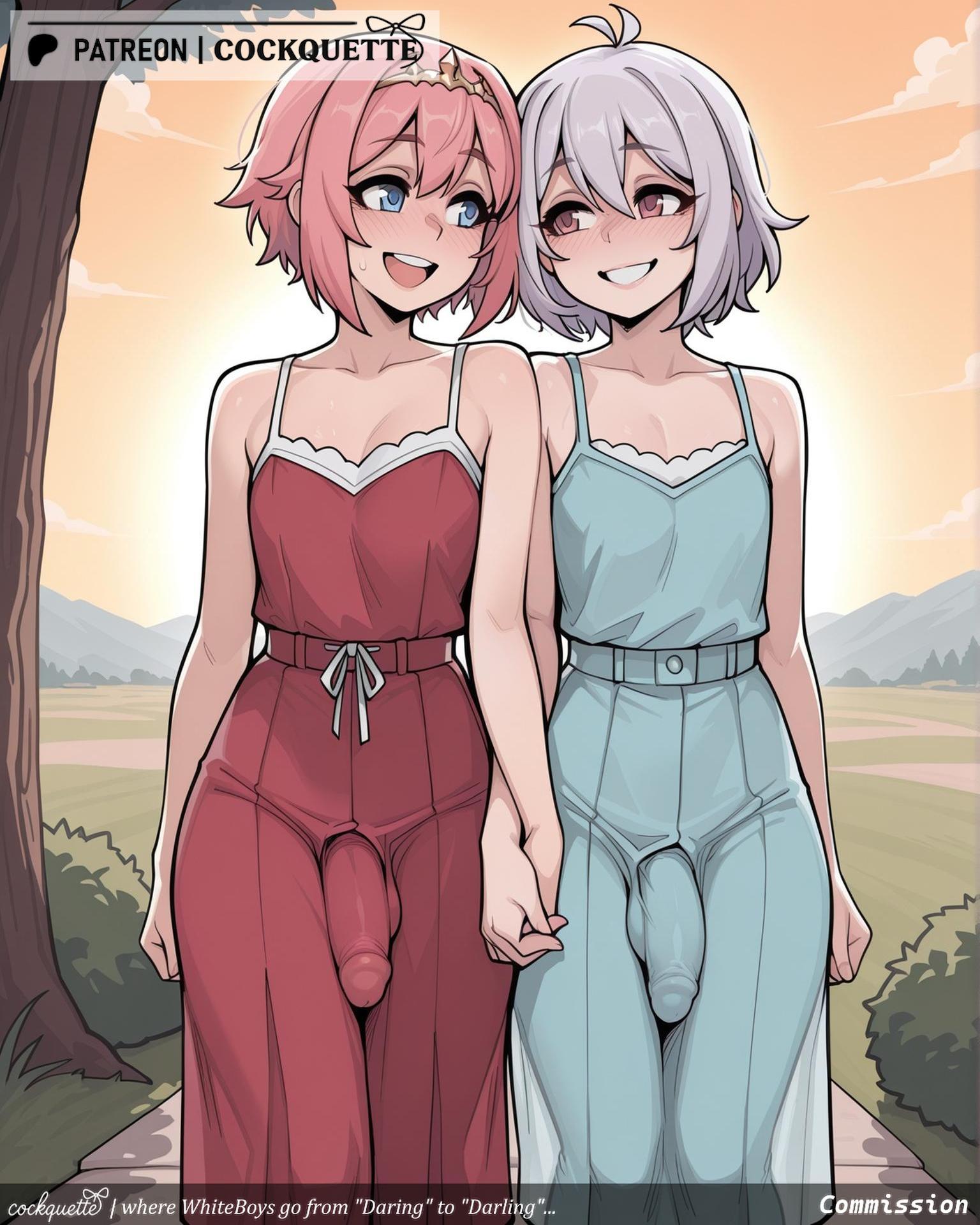2futas 2girls futanari futanari tagme