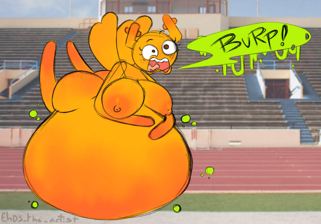 ass, belly, big ass, big belly, big breasts, big tits, big titties, breasts, burping, cartoon network, digestion, ehdstheartist, fat ass, fat belly, female, female pred, huge ass, huge breasts, hyper, hyper belly, nipples, nude, nude female, penny fitzgerald, the amazing world of gumball, vore, vore belly