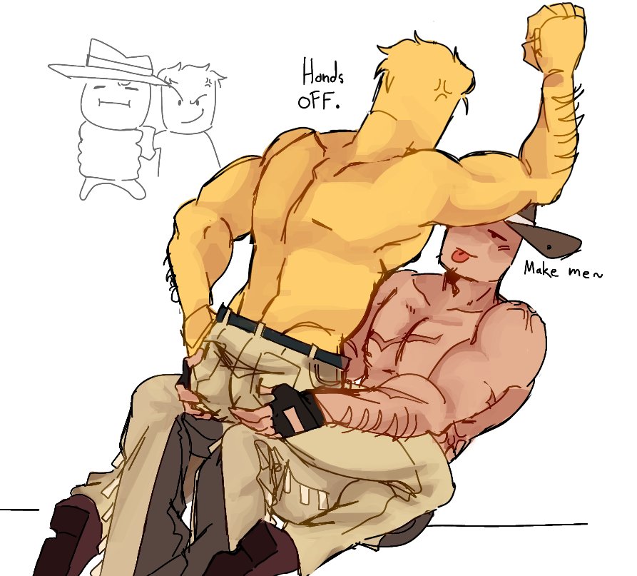 2boys, 2male, 2males, bara, civilian (die of death), devesto, die of death (roblox), dirty talk, dirty talking, gay, gay male, hairy male, hands on ass, revolver (die of death), roblox, roblox game, robloxian, tagme, topless, ts phung