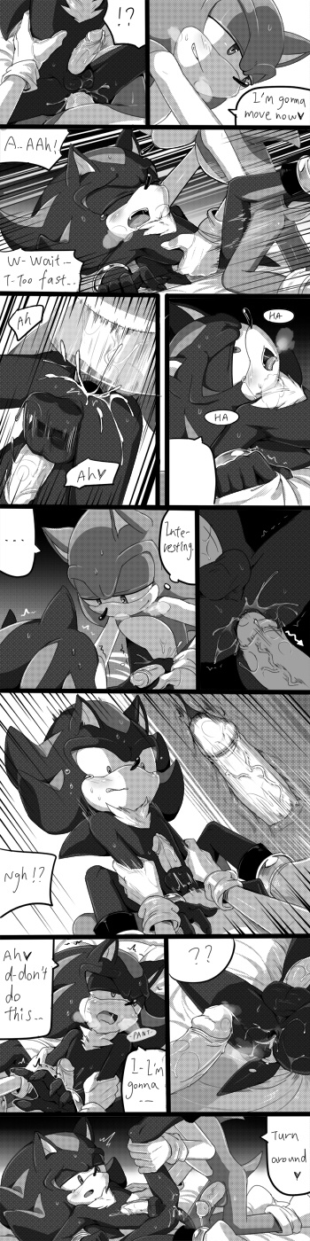 7624cq anal anal_sex balls bed blush closed_eyes comic cum cum_in_ass cum_inside dialogue furry heart hedgehog lying male mammal orgasm penetration penis shadow_the_hedgehog sonic_(series) sonic_the_hedgehog sweat text yaoi