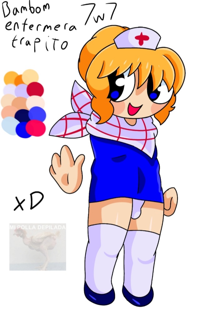 aged_up bambom_(gapple) blondie dave_and_bambi_mod dick_bulge femboy fnf_mod friday_night_funkin friday_night_funkin_mod lemon_waifu nurse panties petite sfw short trap