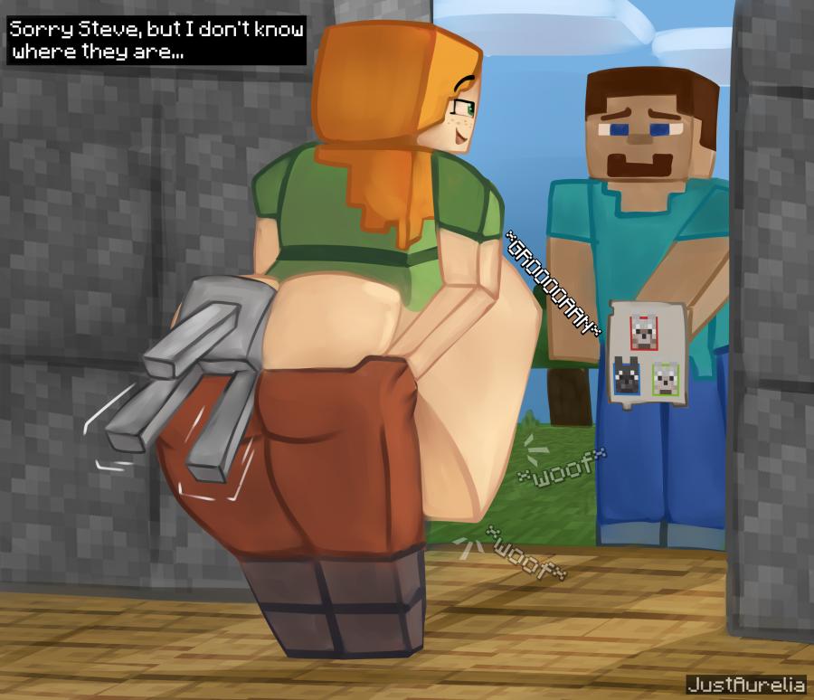 1girls alex_(minecraft) anal anal_vore animal breasts female female_pred feral feral_prey justaurelia larger_female minecraft mojang pred prey steve_(minecraft) tagme vore vore_belly wolf wolf_(minecraft)
