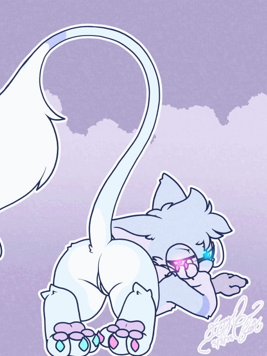 animated anthro anus ass butt_heart eyewear generation_1_pokemon genitals gingy_k_fox glasses heterochromia legendary_pokemon looking_at_viewer male male_(lore) mew_(pokemon) nintendo paws pokemon pokemon_(species) presenting presenting_pussy pussy shiny_mew shiny_pokemon tail tail_motion tailwag wiggle