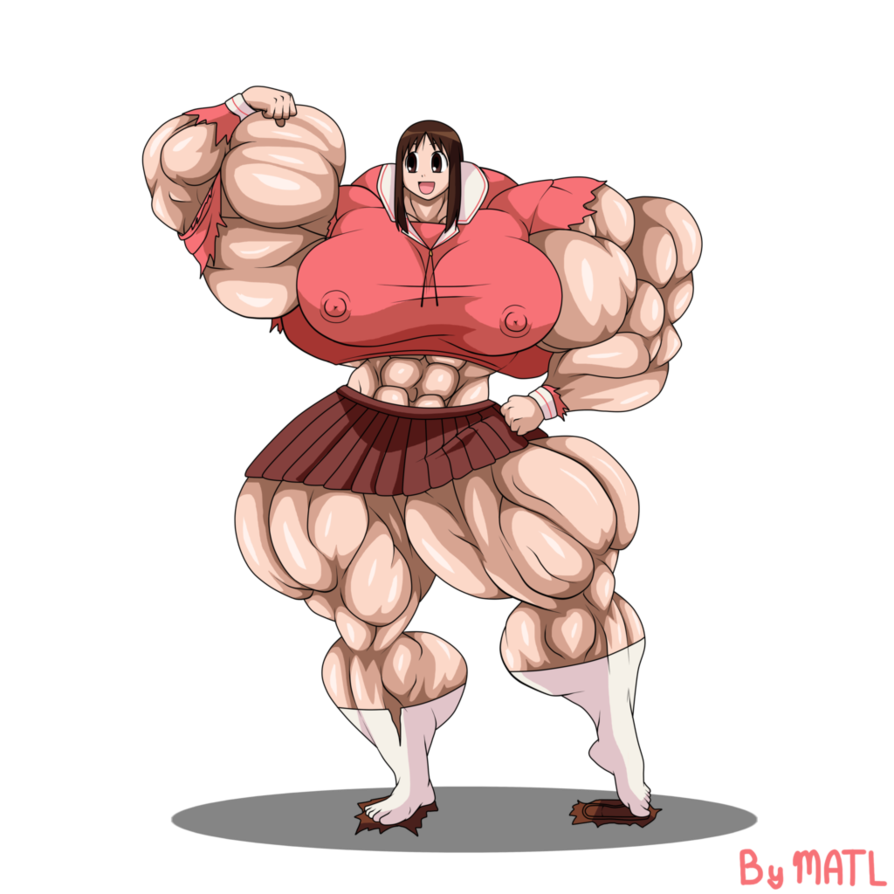 abs azumanga_daiou biceps breasts female hyper_muscles i_am_going_to_kill_my_self_because_i_saw_this_stupid_ass_shit matl muscles muscular muscular_arms muscular_female muscular_legs muscular_thighs pecs