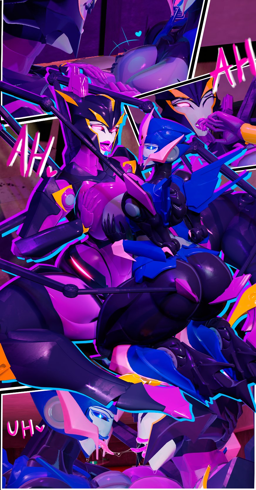 2girls 3d 3d_(artwork) 3d_model ahe_gao ahegao_face airachnid arcee arcee_(prime) autobot big_breasts big_butt blue_body blue_eyes blue_lipstick breasts_to_breasts decepticon digital_media_(artwork) english_text female female/female female_only fred_perry french_kiss hasbro heeled_feet high_heels horny horny_female humanoid kein_wal kissing legs_apart lesbian lesbian_kiss lips lipstick looking_at_viewer purple_body purple_eyes purple_lipstick robot robot_girl robot_humanoid saliva_string seductive_look seductive_smile spoken_heart squatting thick_butt thick_legs thick_lips thick_thighs thighs tongue tongue_out transformers transformers_prime trawert voluptuous voluptuous_female yuri