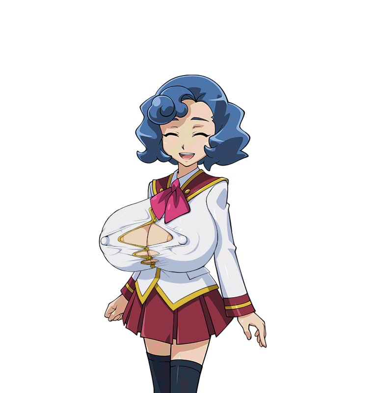 big_breasts bimbo breasts emmeline_(yu-gi-oh!_duel_links) female gigantic_breasts huge_breasts huge_nipples large_breasts nipple_bulge nipples rochestedorm school_uniform schoolgirl solo transparent_background yu-gi-oh! yu-gi-oh!_duel_links